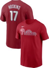 Men's Nike Rhys Hoskins Light Blue Philadelphia Phillies Name & Number  T-Shirt