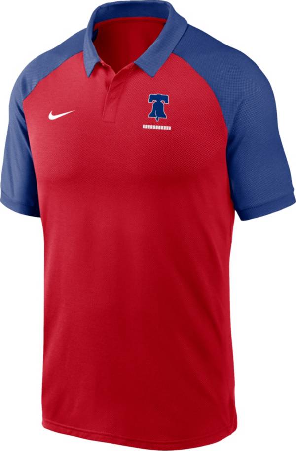 Nike Men's Philadelphia Phillies Red Dri-FIT Legacy Raglan Polo