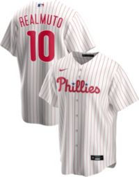 J.T. Realmuto #10 Philadelphia Phillies Red Cool Base Stitched Jersey.