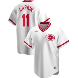 Men's #11 Barry Larkin Cincinnati Reds White Limited Home Jersey