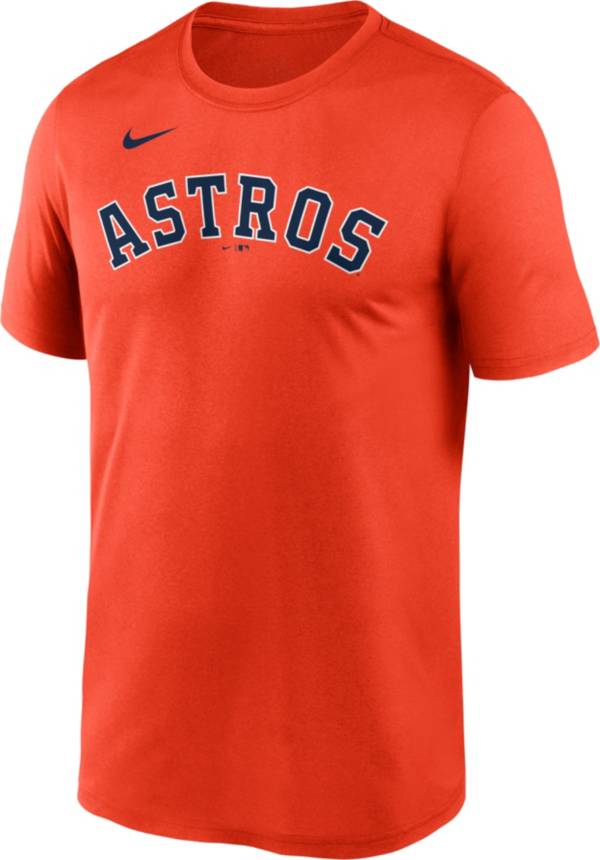 Nike Men's Houston Astros Orange Wordmark Legend Dri-FIT T-Shirt