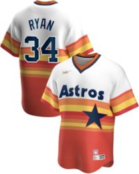 34 NOLAN RYAN Houston Astros MLB Pitcher Blue 25th Anniversary Mint Throwback  Jersey