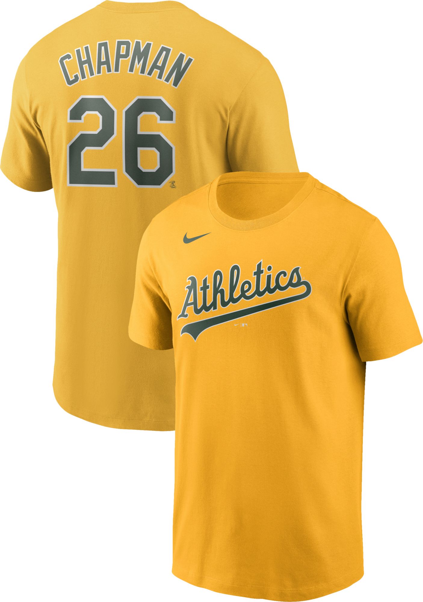 oakland athletics yellow jersey