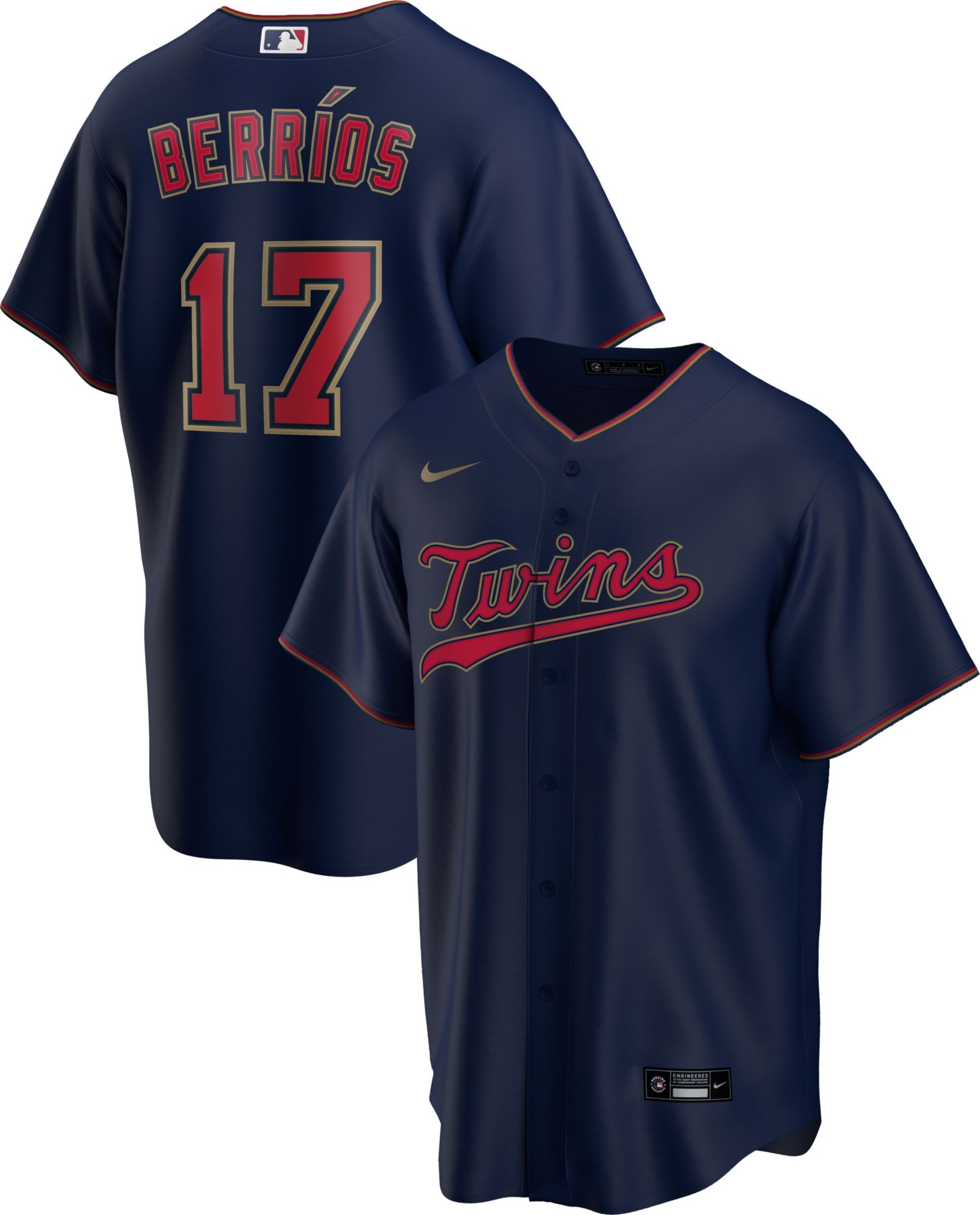 Jose Berrios #17 Navy Cool Base Jersey 