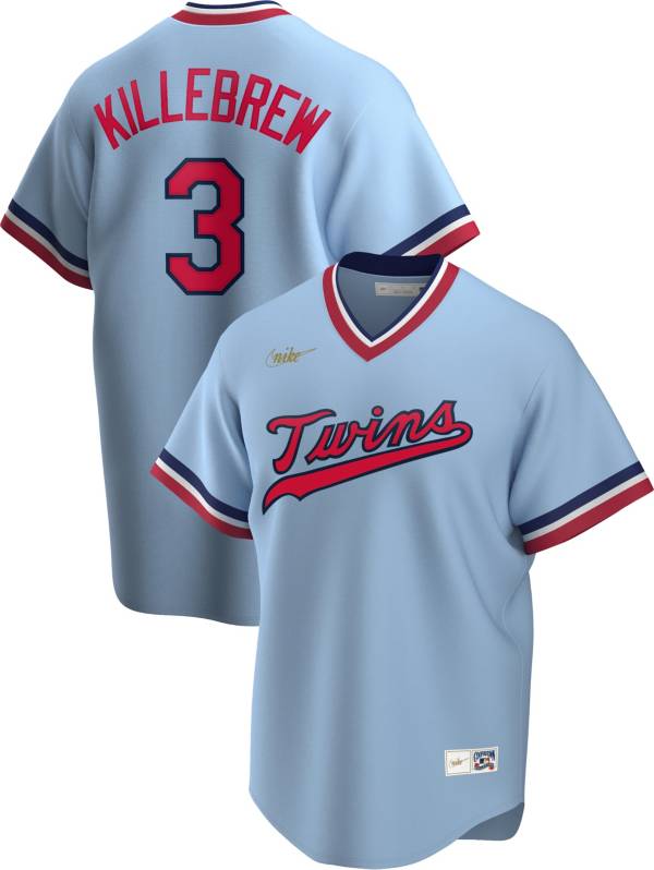 Nike Men's Minnesota Twins Harmon Killebrew #3 Blue Cooperstown V-Neck Pullover Jersey product image