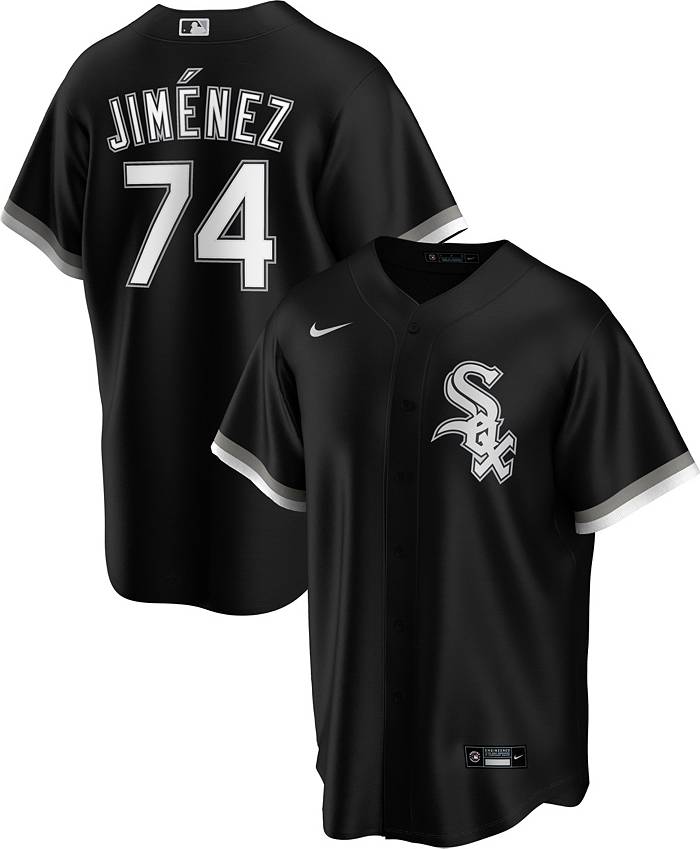 Nike Men's Replica Chicago White Sox Eloy Jimenez #74 Black Cool Base  Jersey