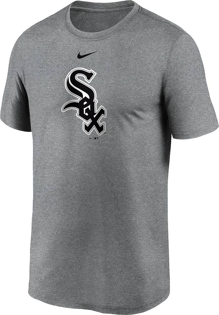 Nike Men's Chicago White Sox Grey Large Logo Legend Dri-FIT T-Shirt