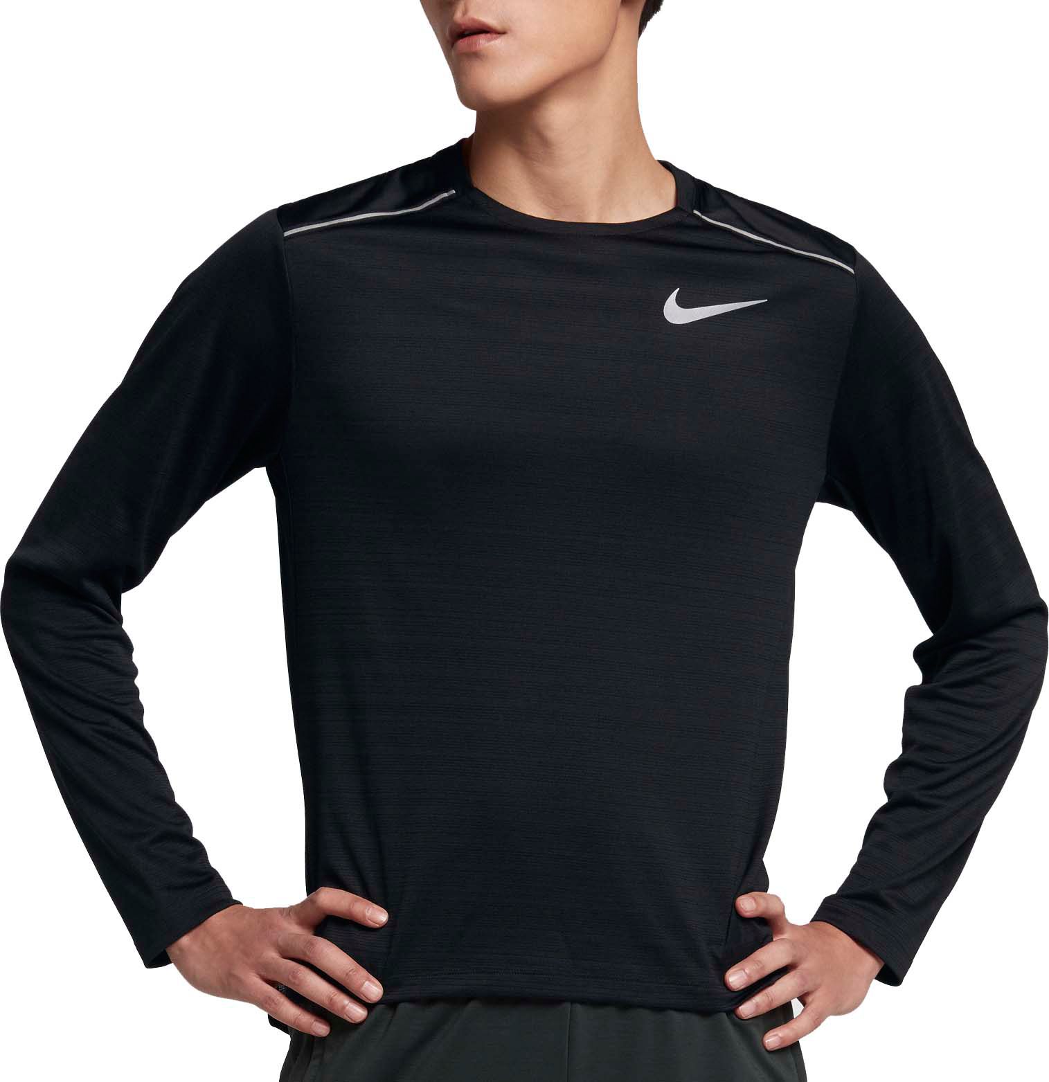 nike men's dry miler running top