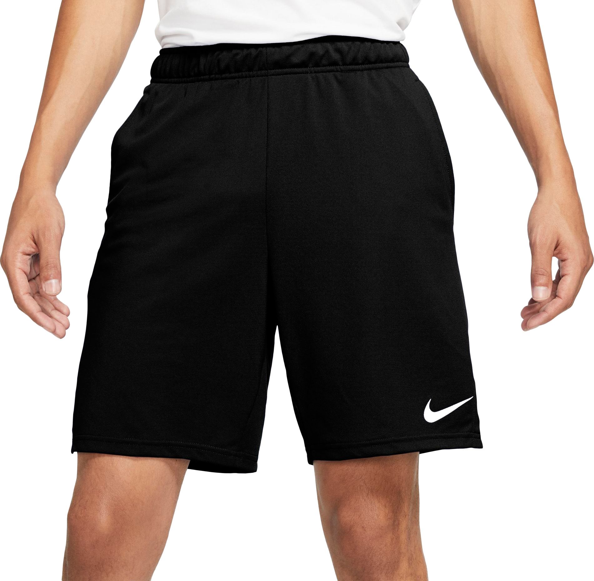 nike black training shorts