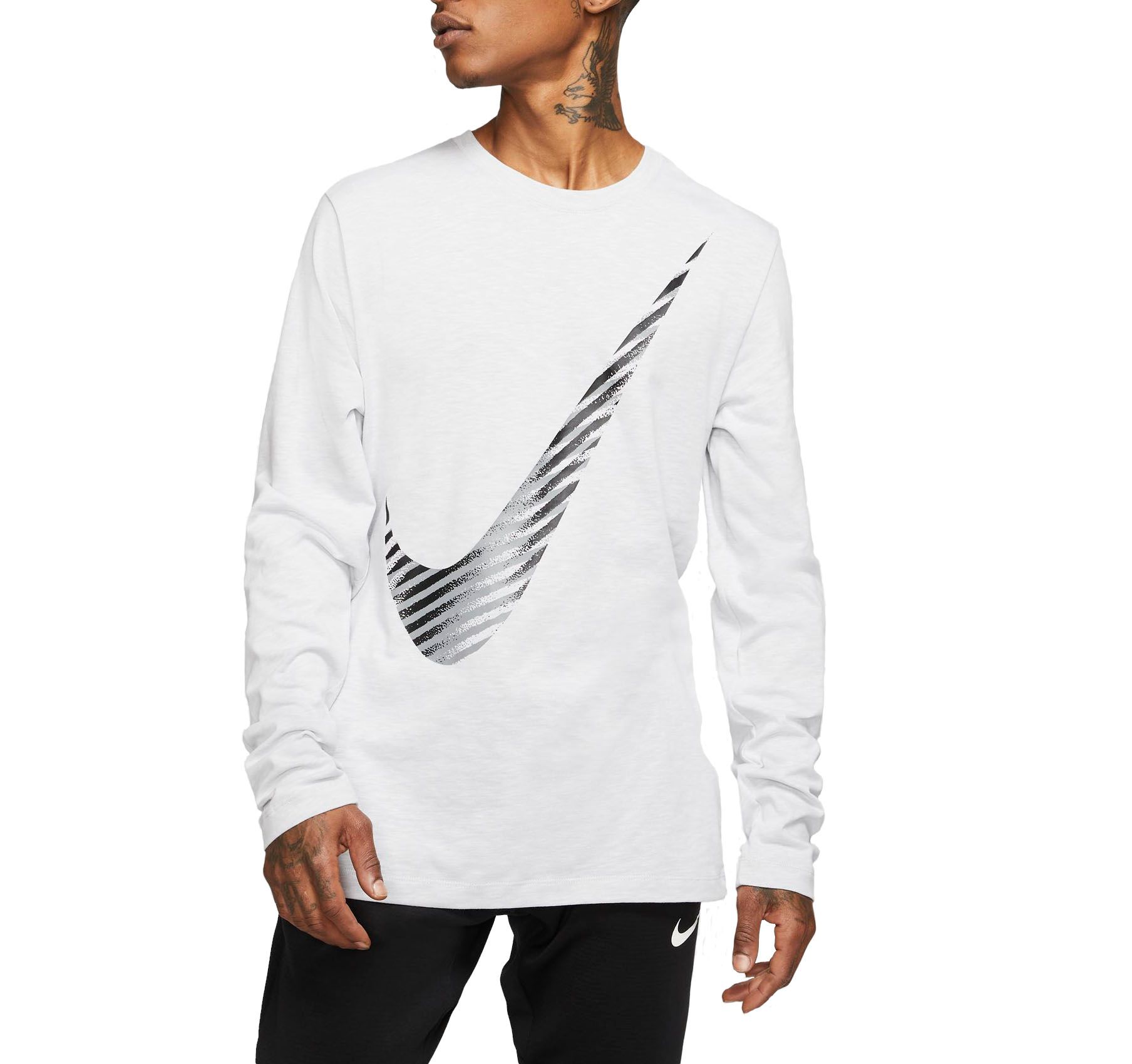 nike men's long sleeve swoosh tee