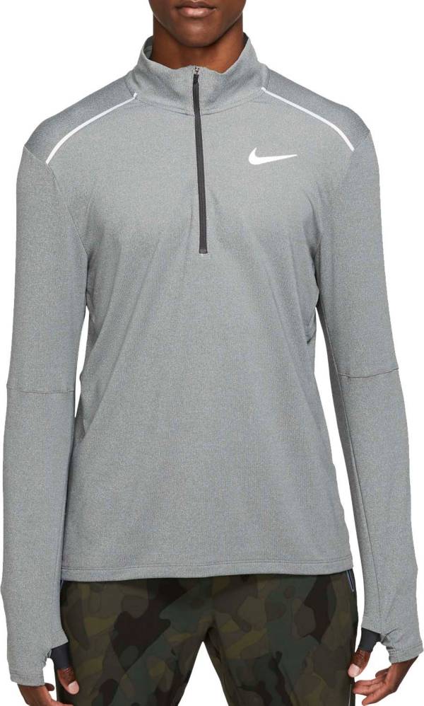 Nike Men S Element Zip Mock Neck Running Long Sleeve Shirt 3 0 Dick S Sporting Goods