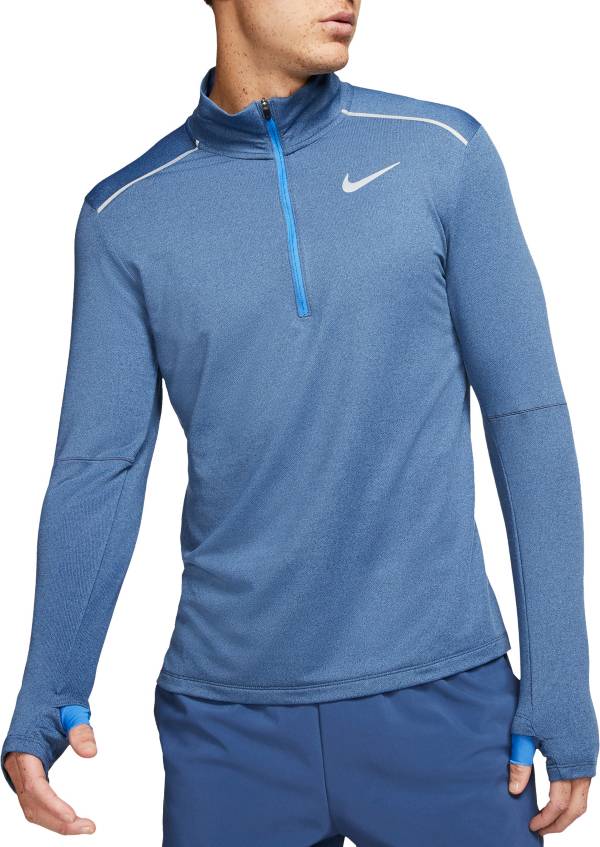 Download Nike Men's Element ½ Zip Mock Neck Running Long Sleeve ...