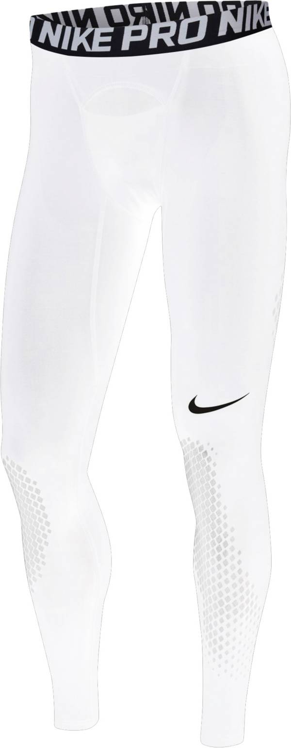 Nike Men's Pro Baseball Training Tights (White (Baseball Tights), Small)