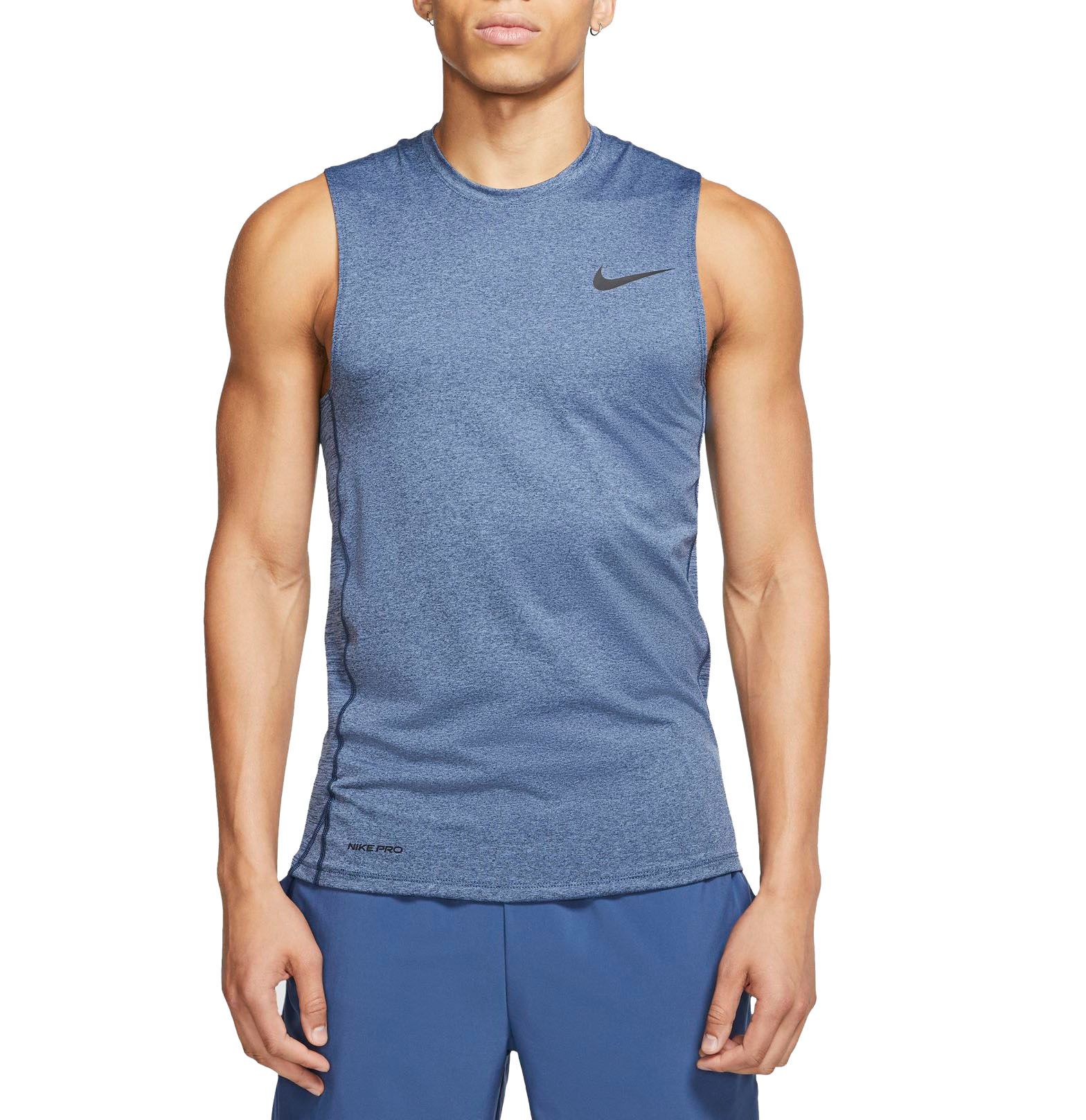 nike pro men's sleeveless fitted top