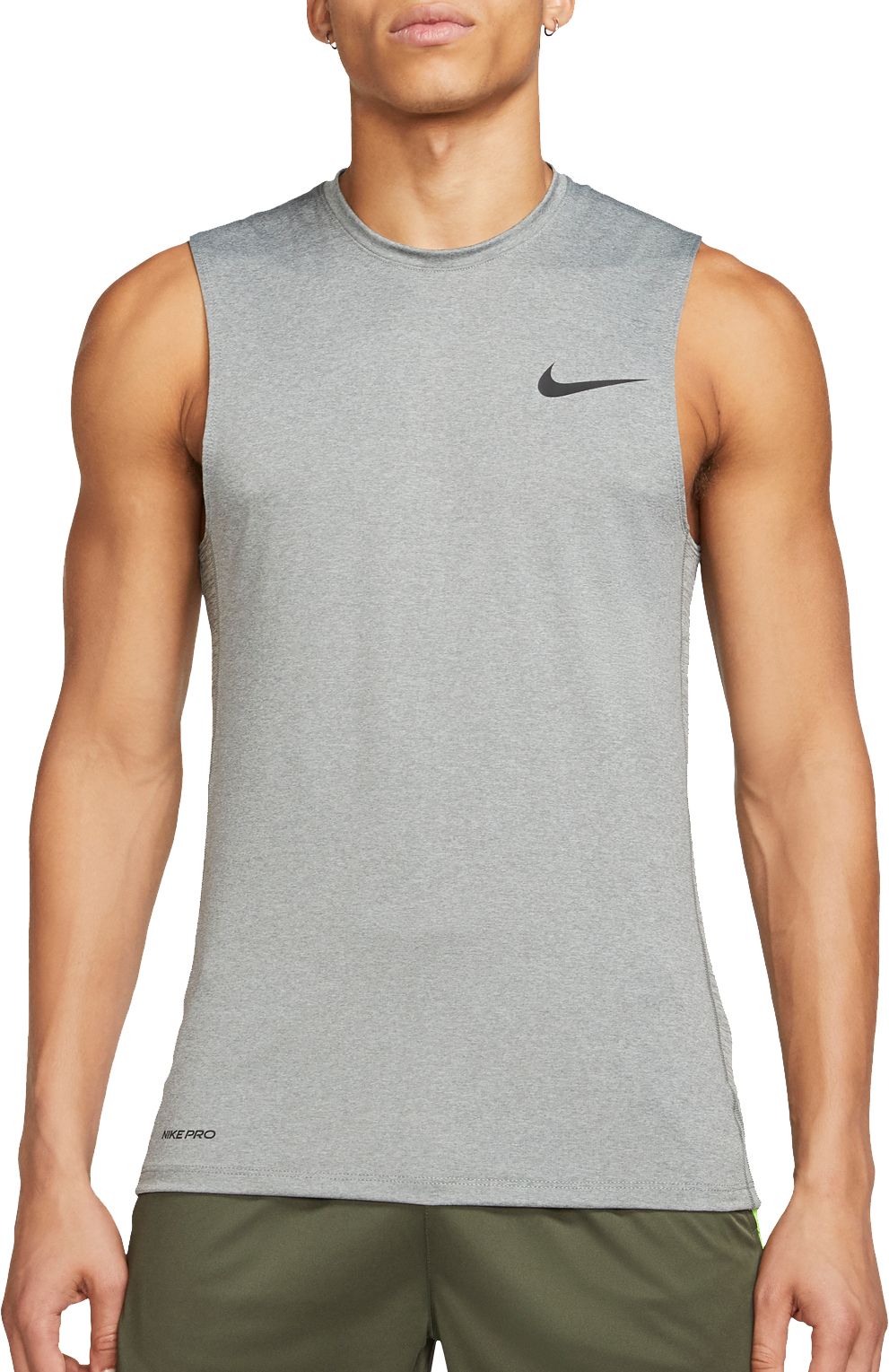 nike pro men's fitted sleeveless shirt