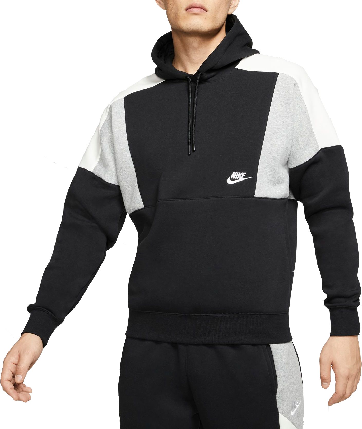 nike sportswear colorblocked fleece sweatshirt