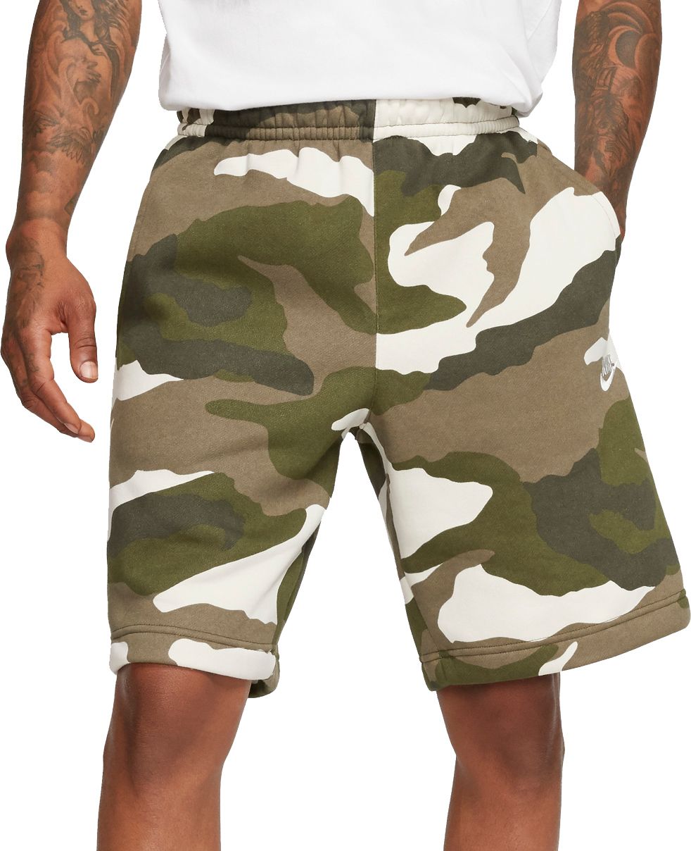 nike camo fleece shorts