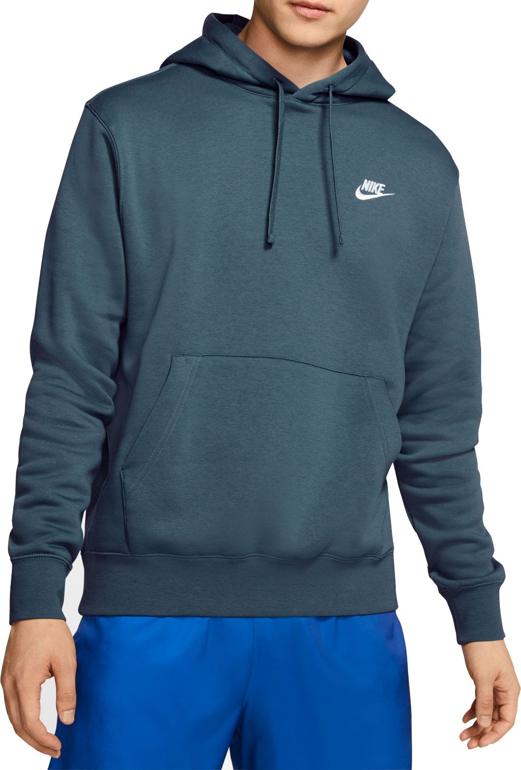 blue grey hoodie