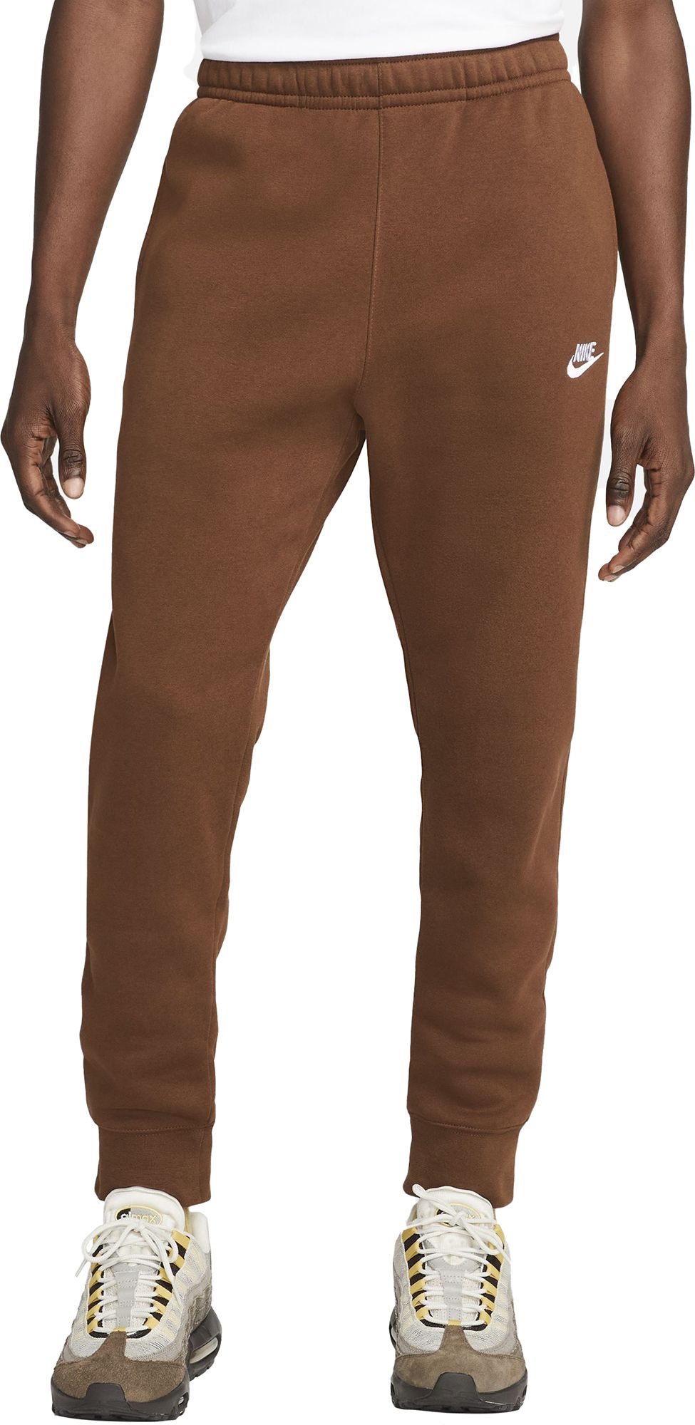 brown fleece joggers