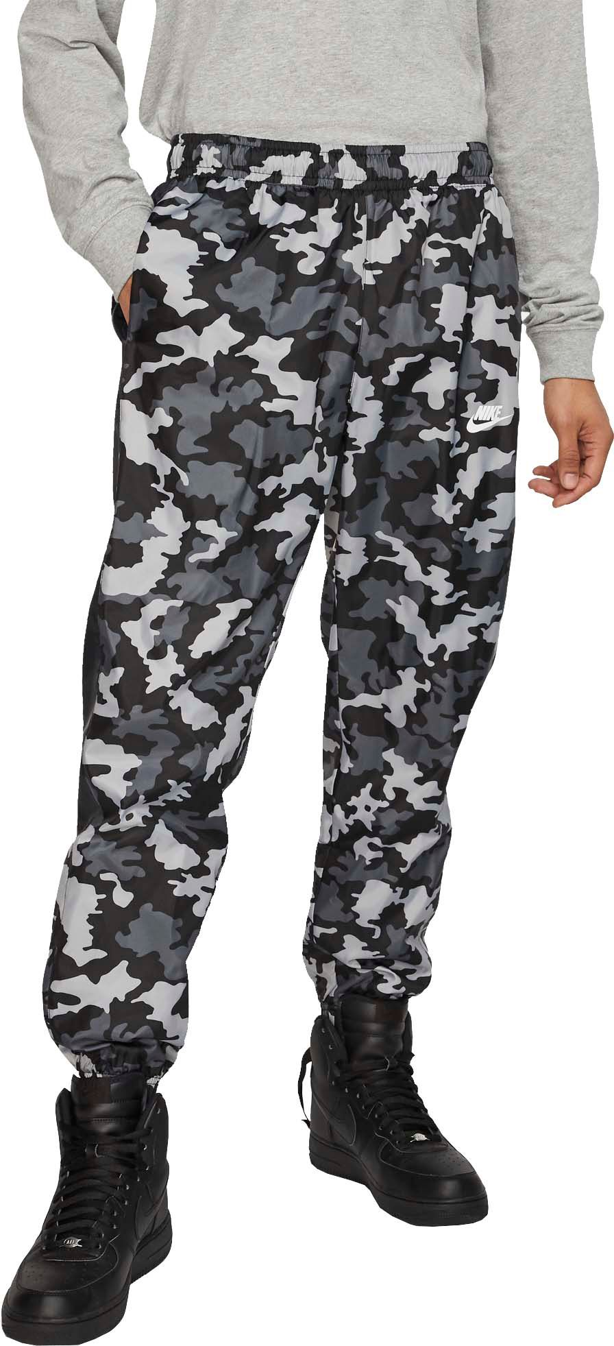 nike camo woven pants