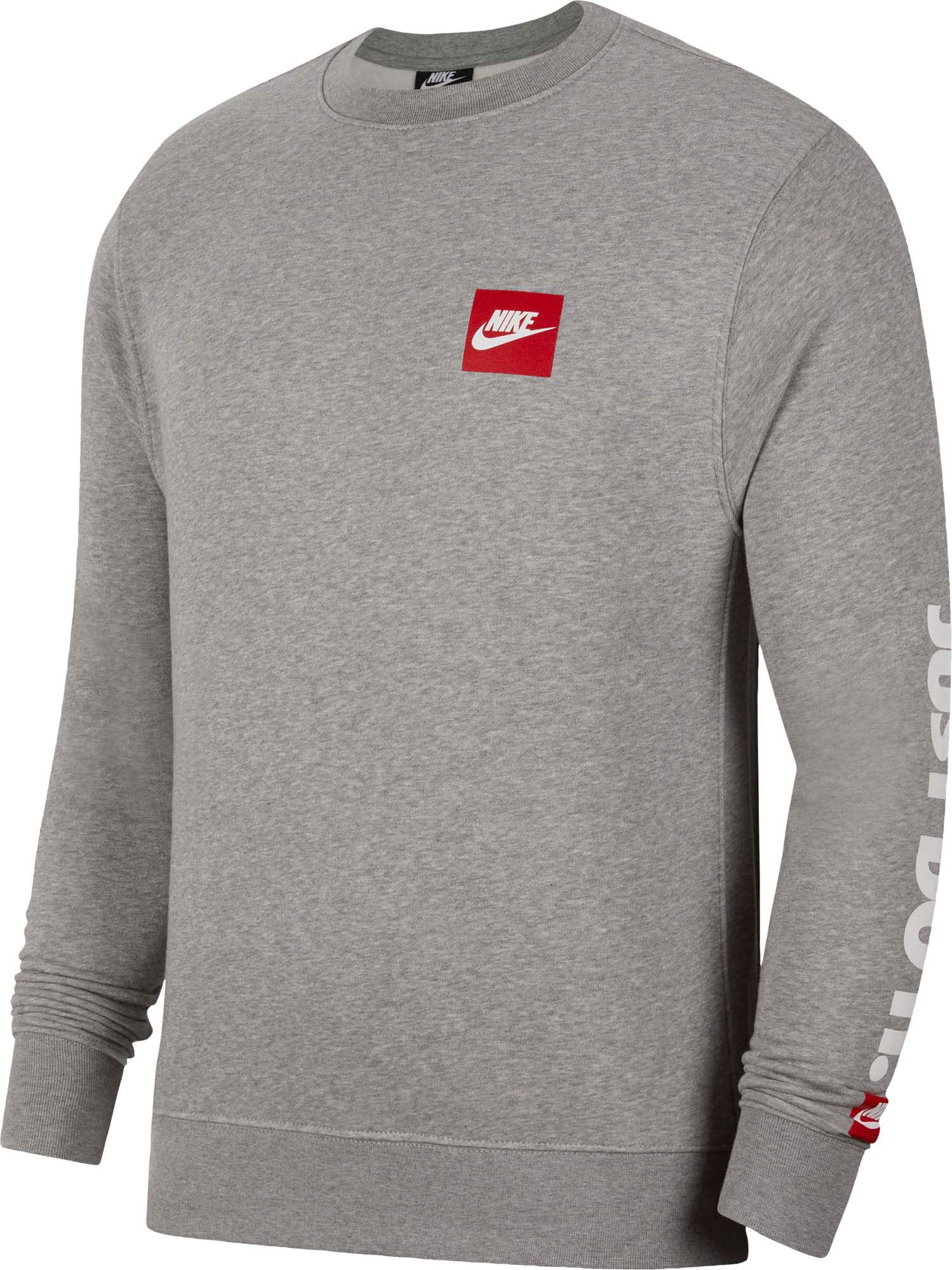 gray nike crewneck