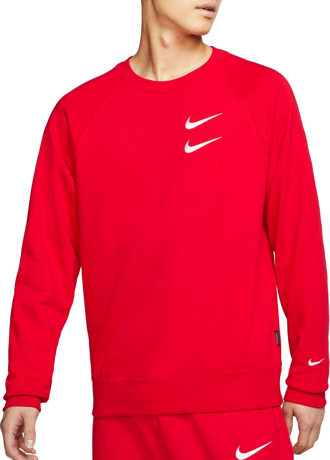 red nike crew sweatshirt