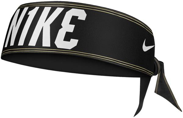 Gold nike tie clearance headband