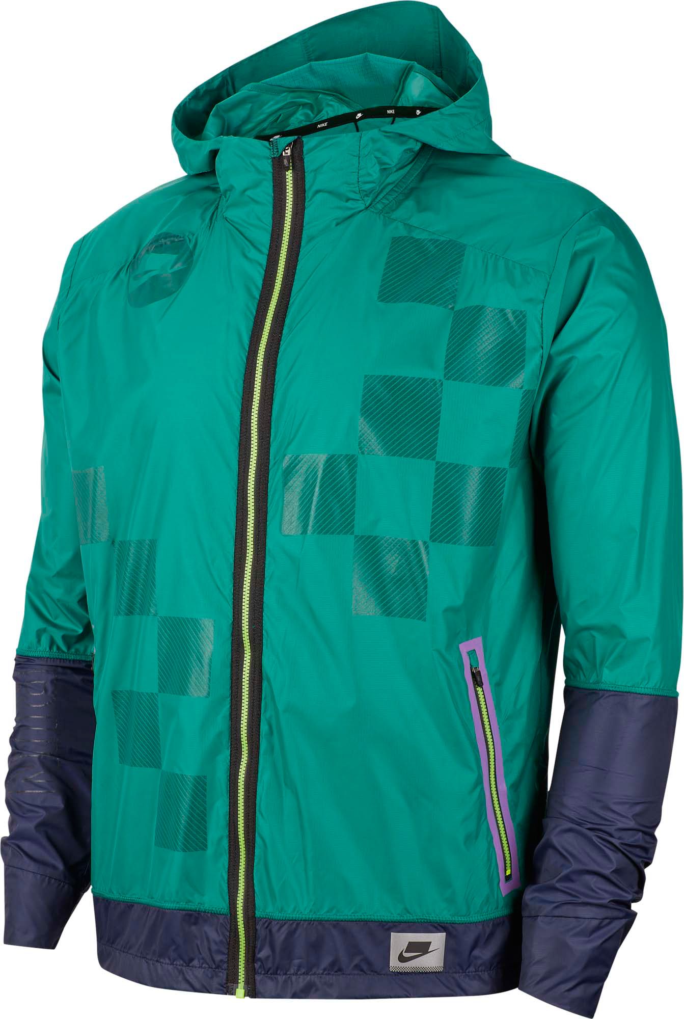 nike running jacket green