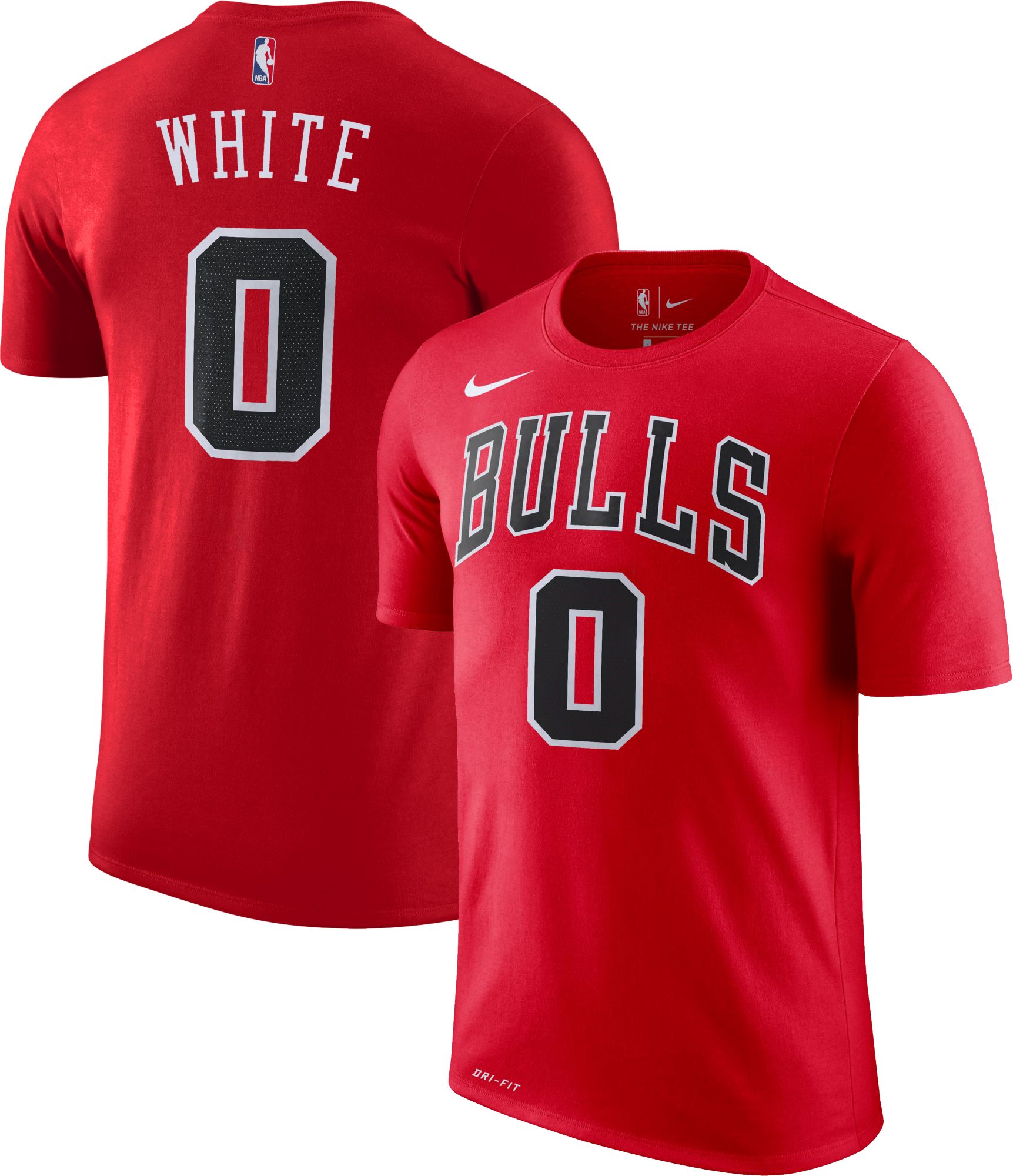 Coby White #0 Dri-FIT Red T-Shirt 