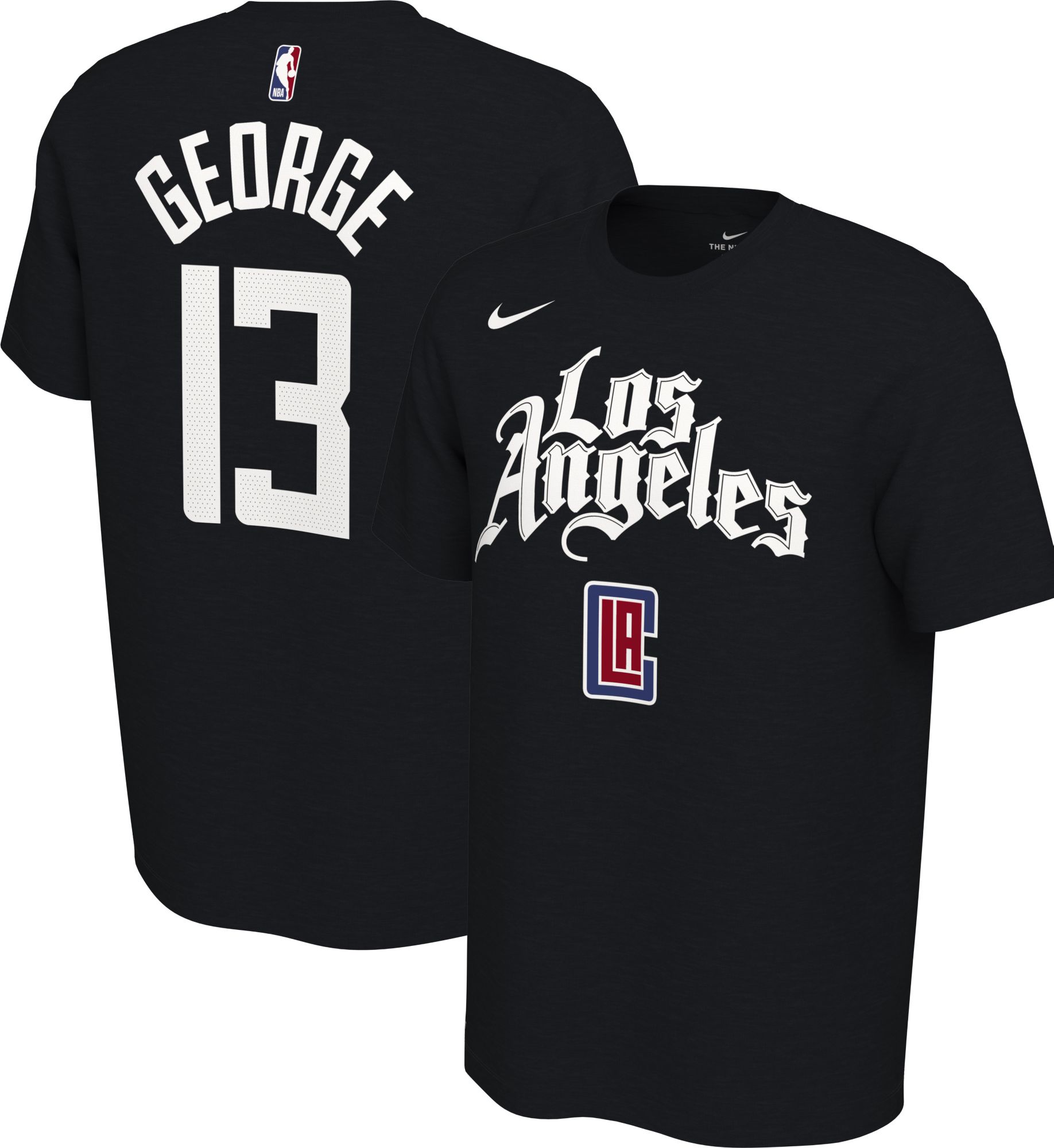 paul george clippers jersey black