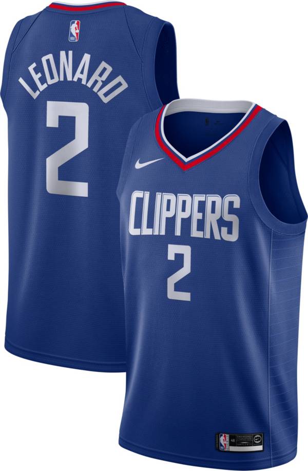 Nike Men's Los Angeles Clippers Kawhi Leonard #2 Royal Dri-FIT Swingman Jersey product image