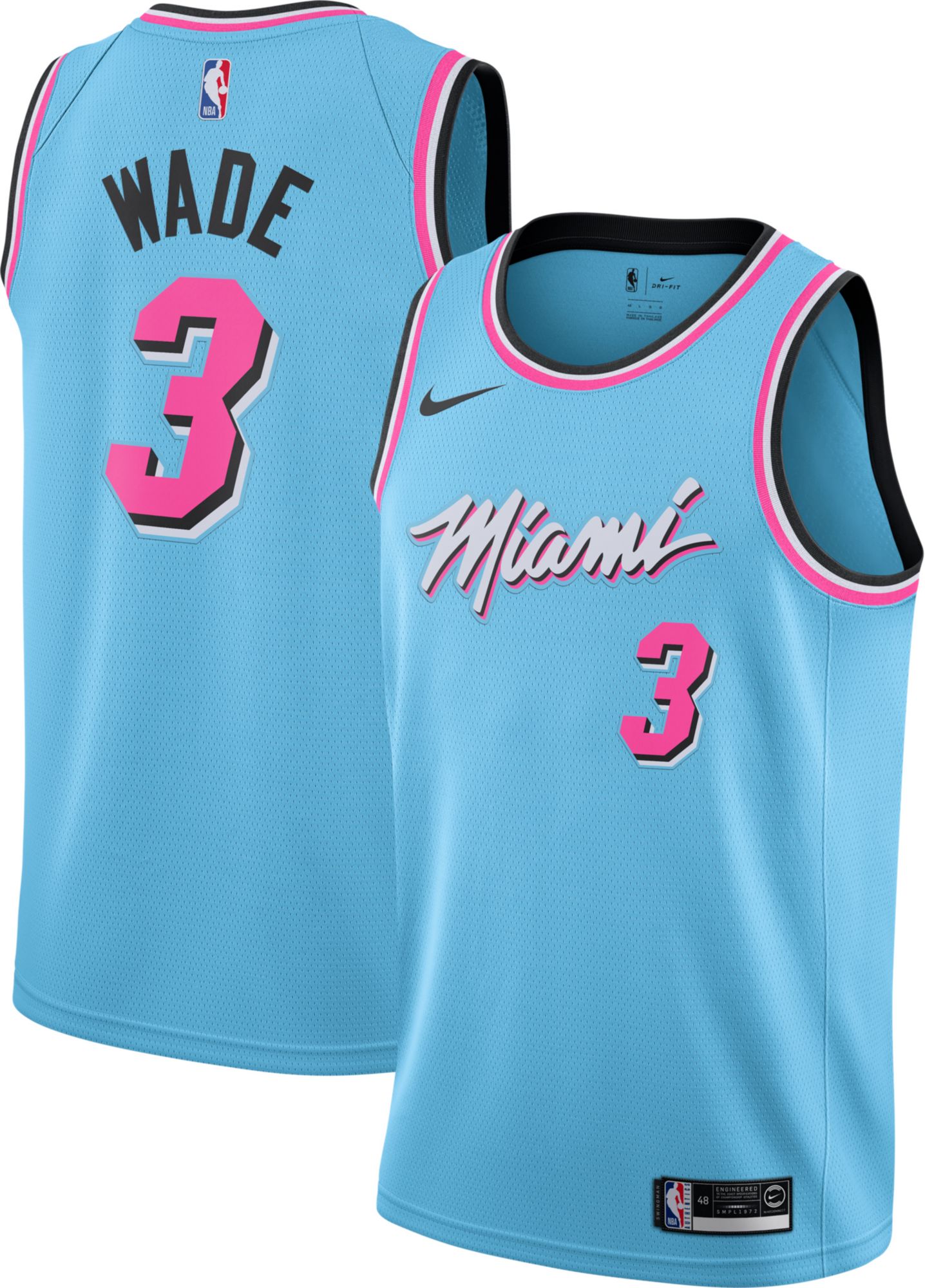 Nike Men's Miami Heat Dwyane Wade Dri 
