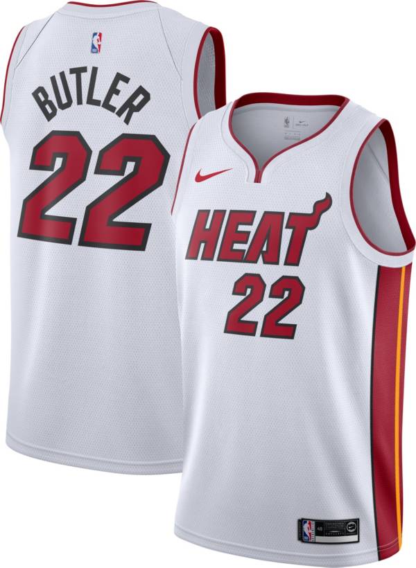 Nike Men's Miami Heat Jimmy Butler #22 White Dri-FIT Swingman Jersey