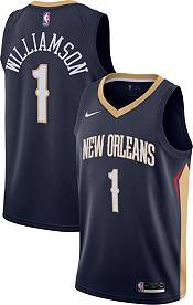 Nike Youth New Orleans Pelicans Zion Williamson #1White Dri-FIT Swingman  Jersey