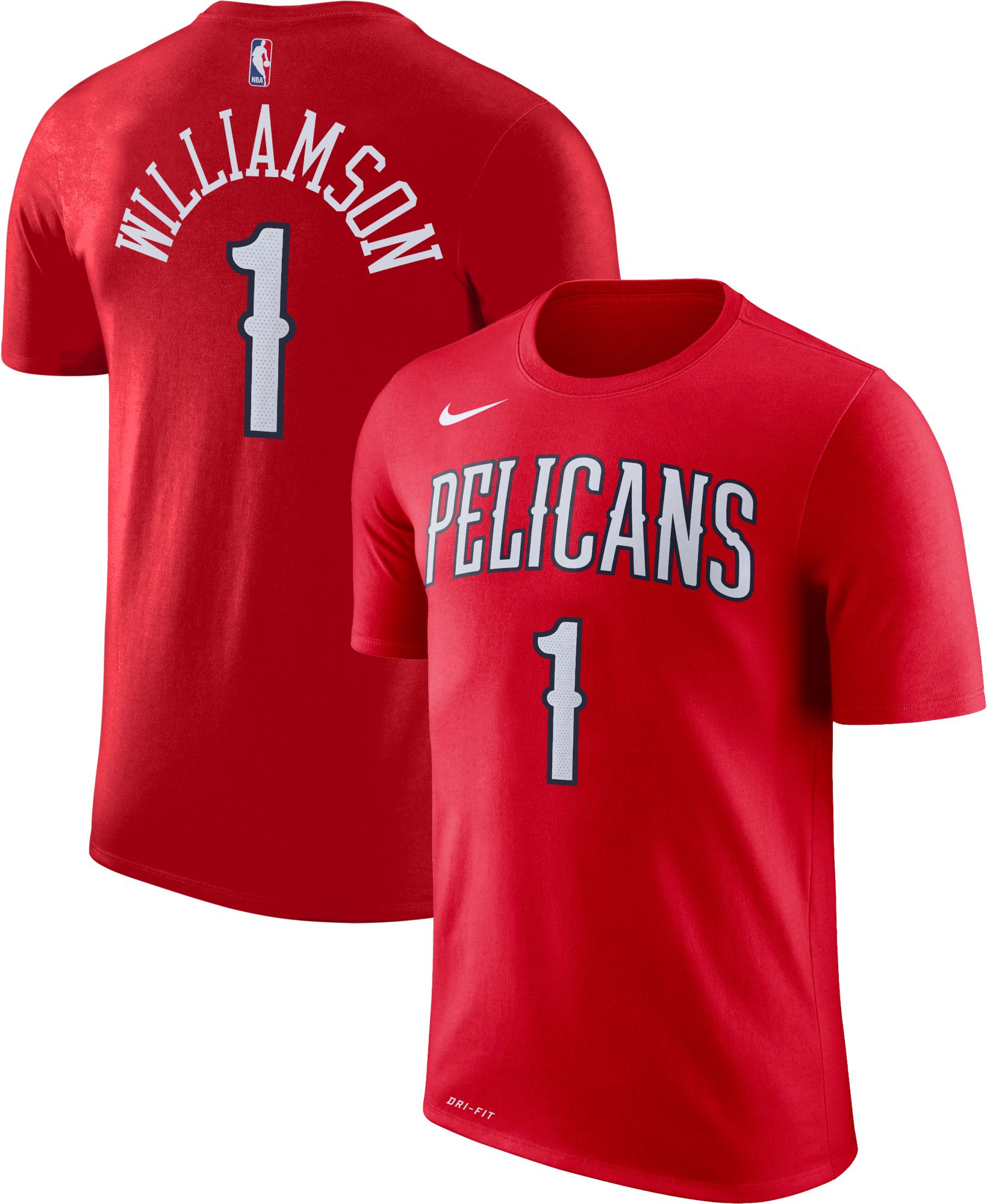 zion williamson red pelicans jersey