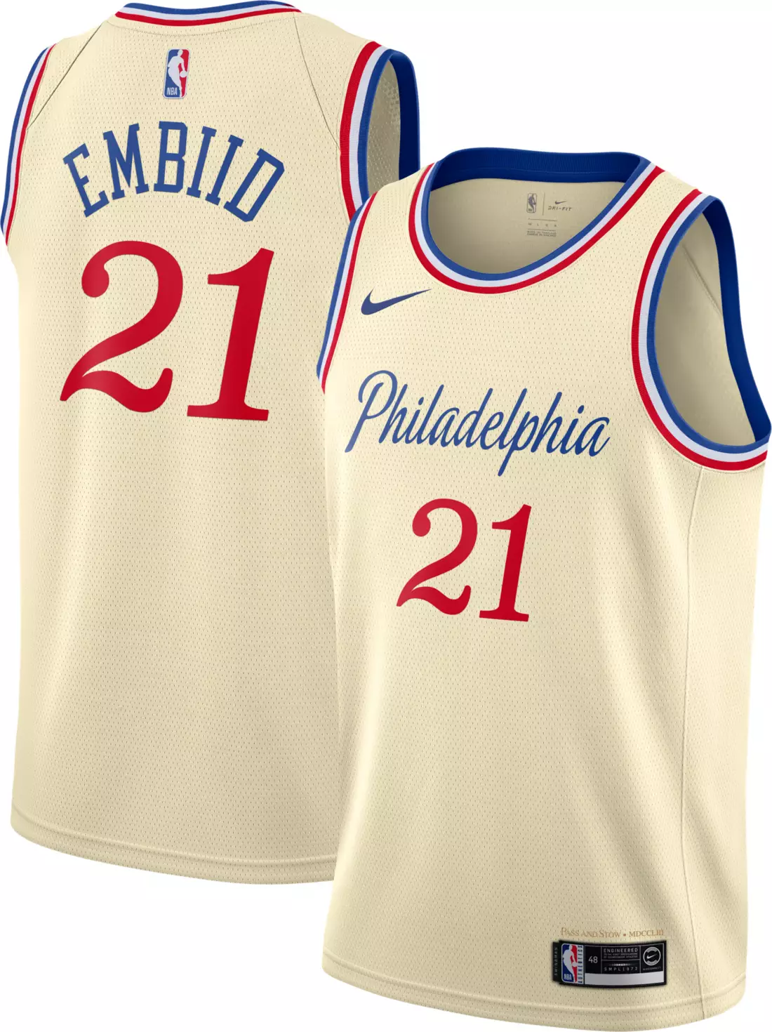 Sixers 'leak' updated Statement edition jersey, featuring an improved word  mark