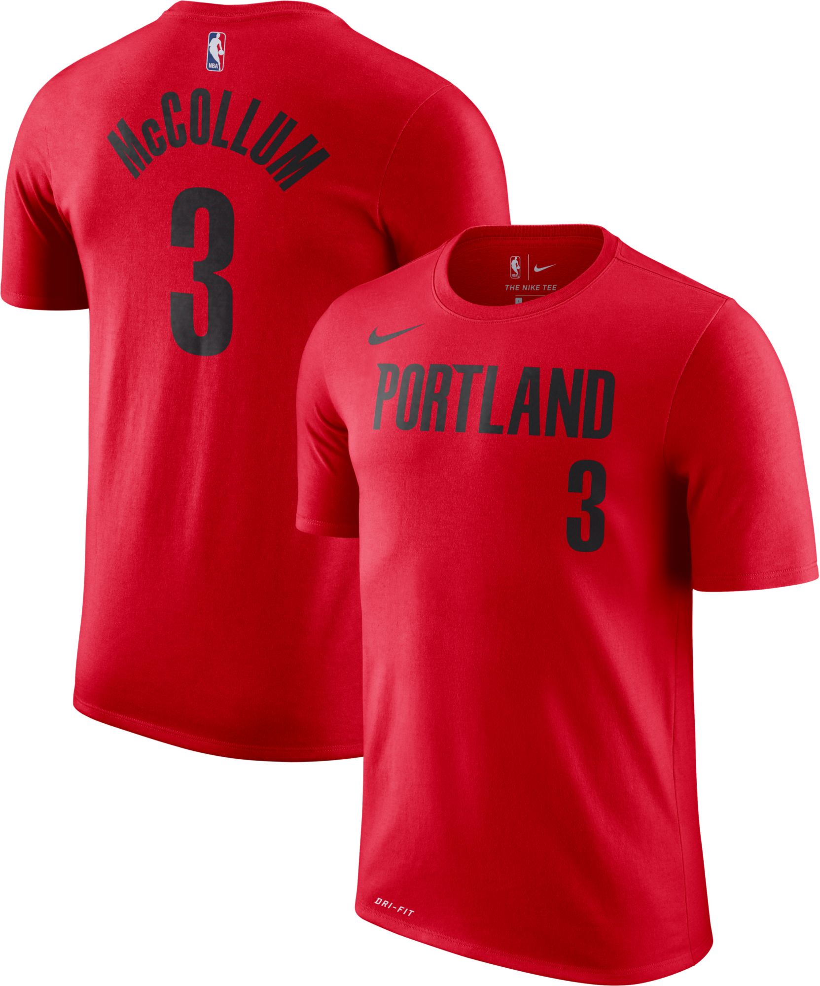 portland trail blazers red jersey