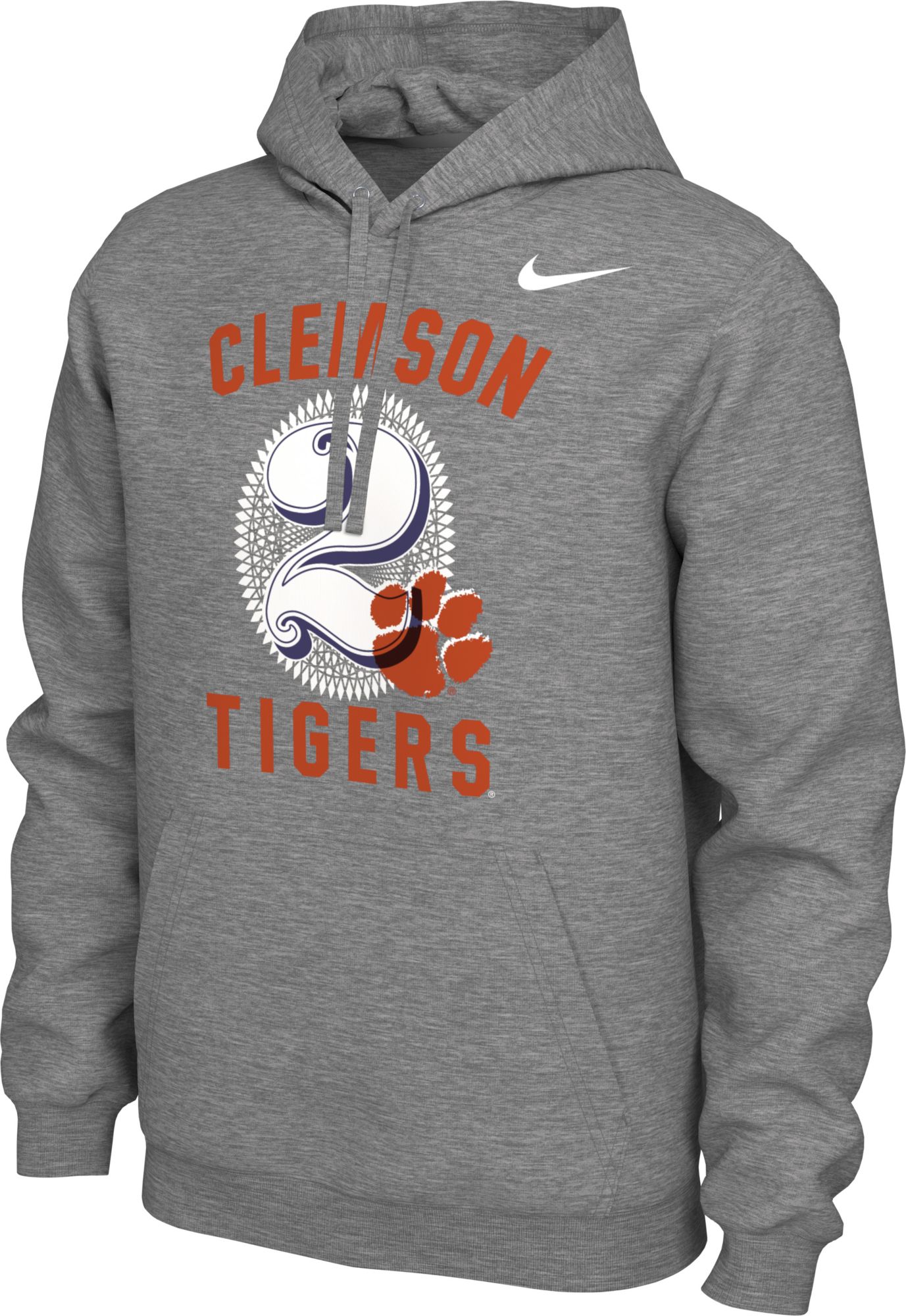 gray clemson hoodie