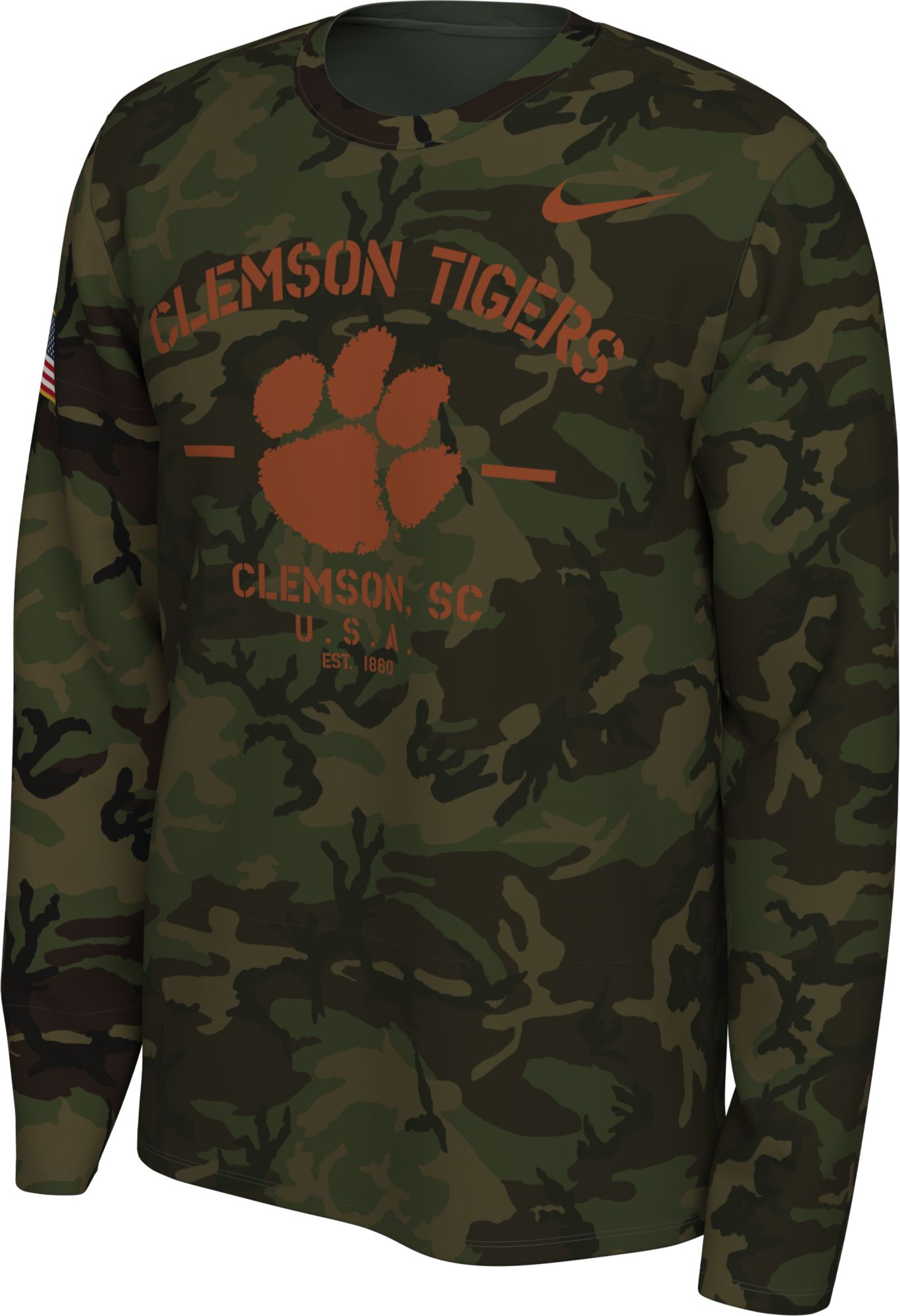 clemson nike long sleeve