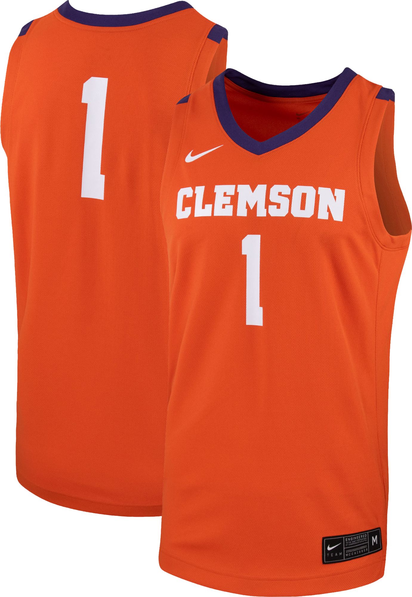 clemson basketball uniforms