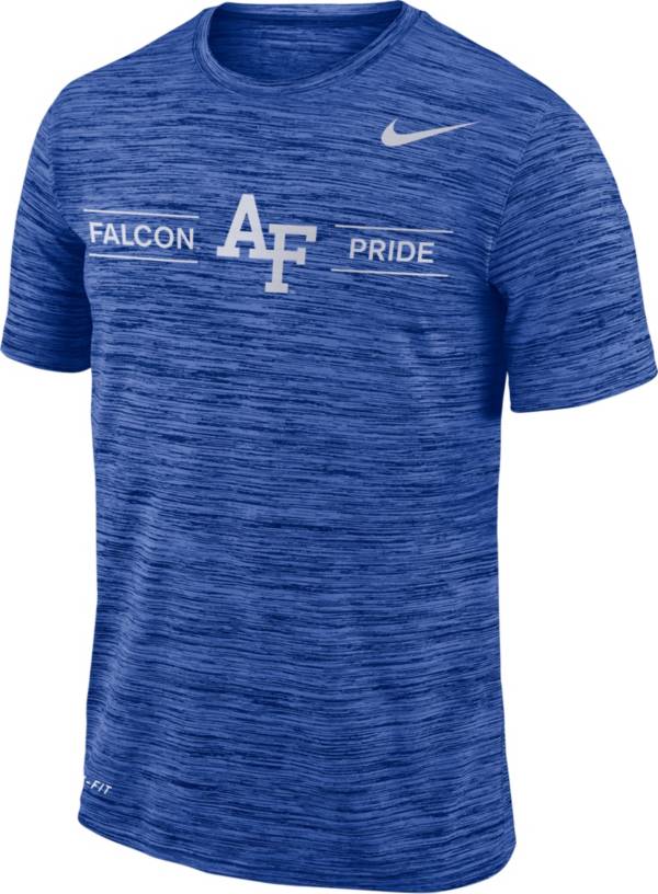 Nike Men's Air Force Falcons Blue Velocity ‘Falcon Pride' Football T-Shirt