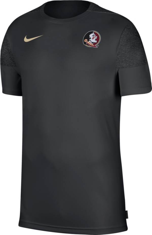 Nike Men's Florida State Seminoles Top Coach UV Black T-Shirt