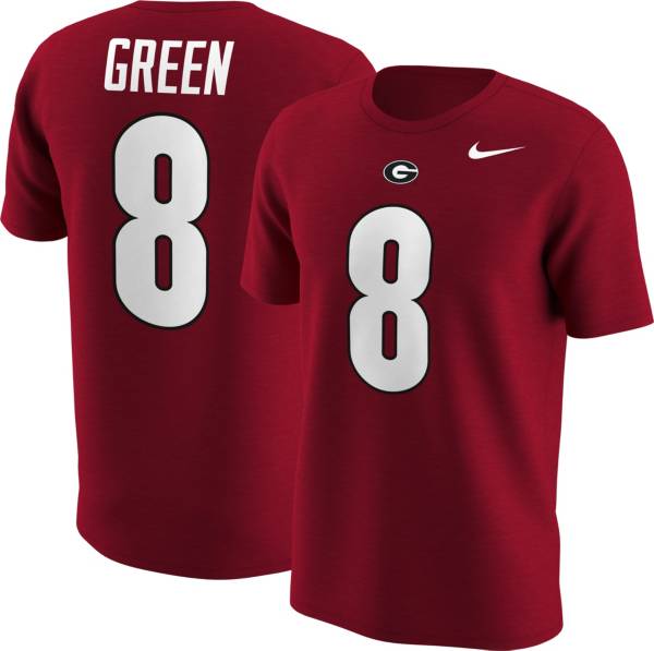 Nike Men's Georgia Bulldogs AJ Green #8 Red Football Jersey T-Shirt