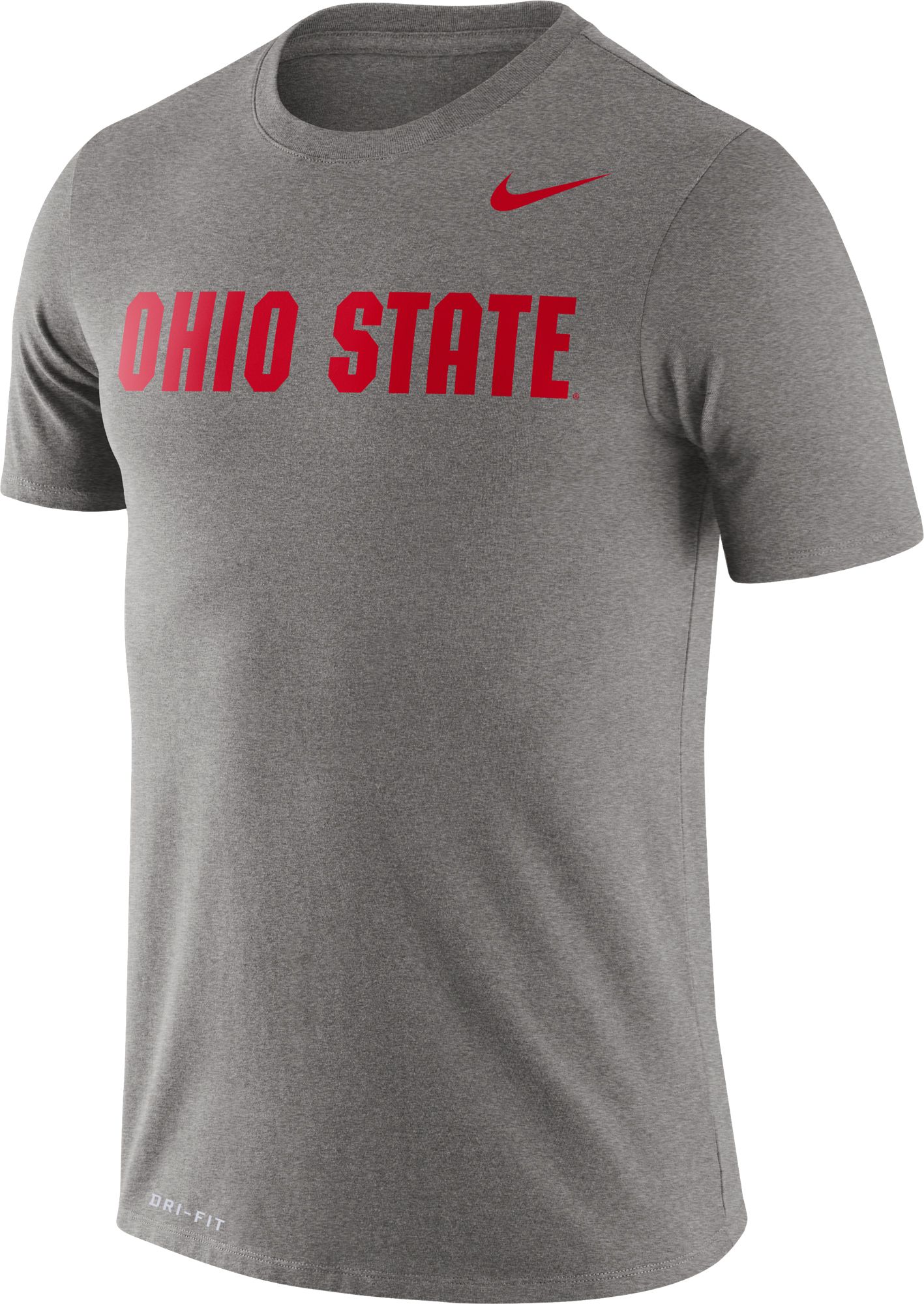 gray dri fit shirt