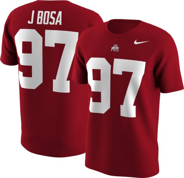 Nike Men's Ohio State Buckeyes Joey Bosa #97 Scarlet Football Jersey T-Shirt
