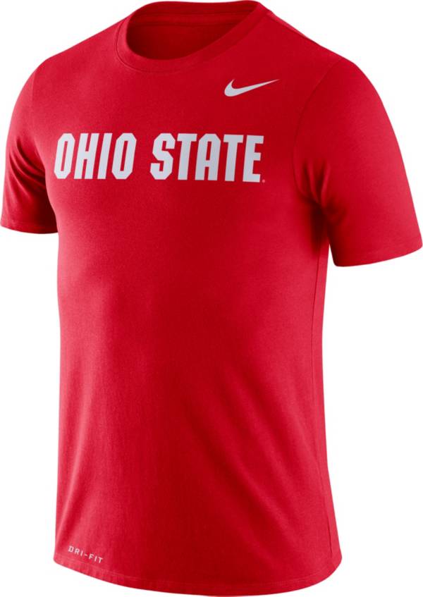 Nike Men's Ohio State Buckeyes Scarlet Dri-FIT Legend Word T-Shirt product image
