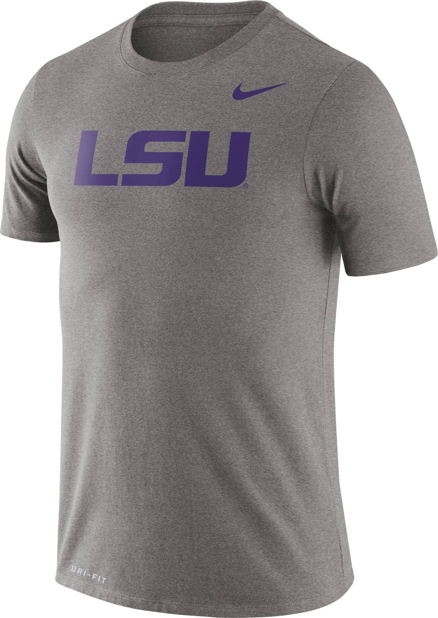 LSU Tigers Grey Dri-FIT Legend Word 