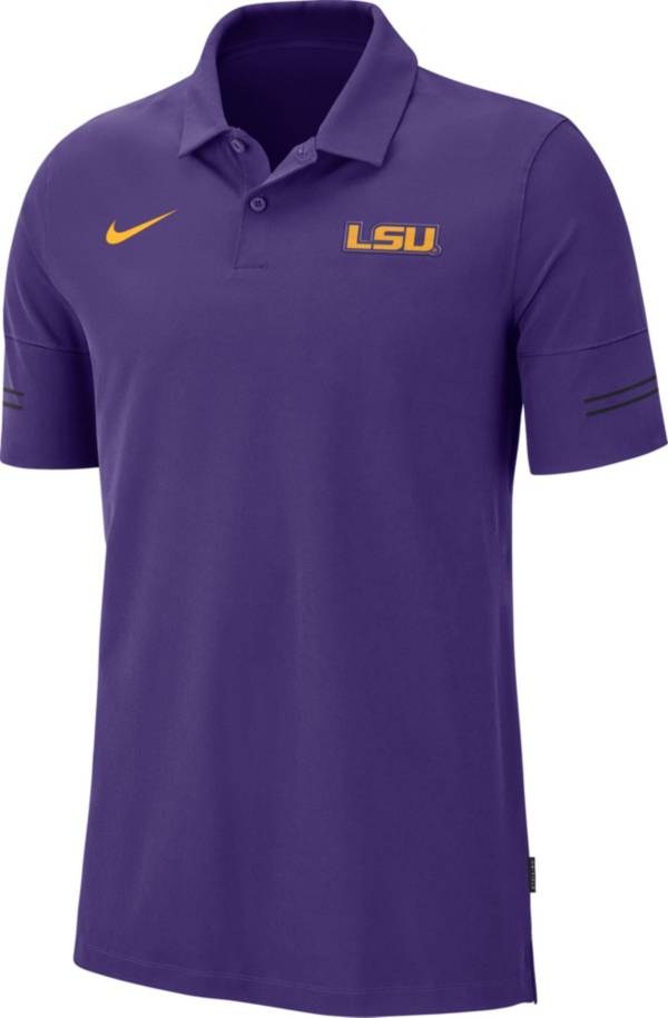 Nike Men's LSU Tigers Purple Elevated Flex On-Field Performance Polo