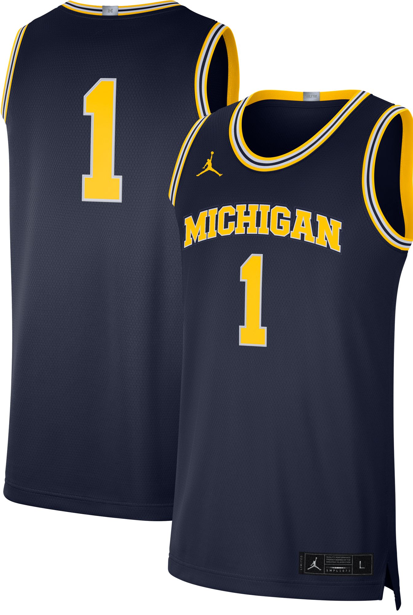 michigan wolverines basketball jersey