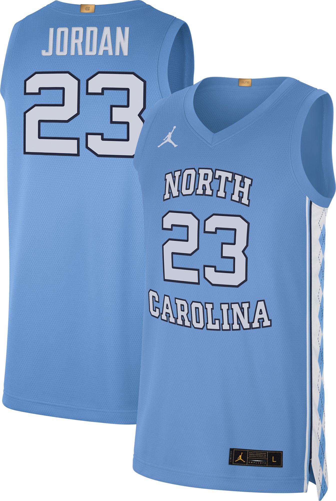 Jordan Men's Michael North Carolina Tar Heels #23 Blue Limited Basketball Jersey